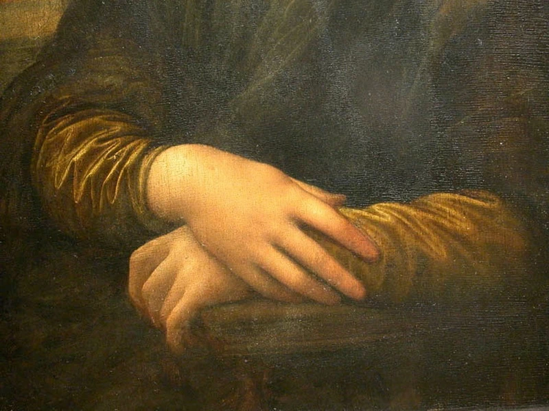 125-La Gioconda-Musée du Louvre, Parigi - dettaglio